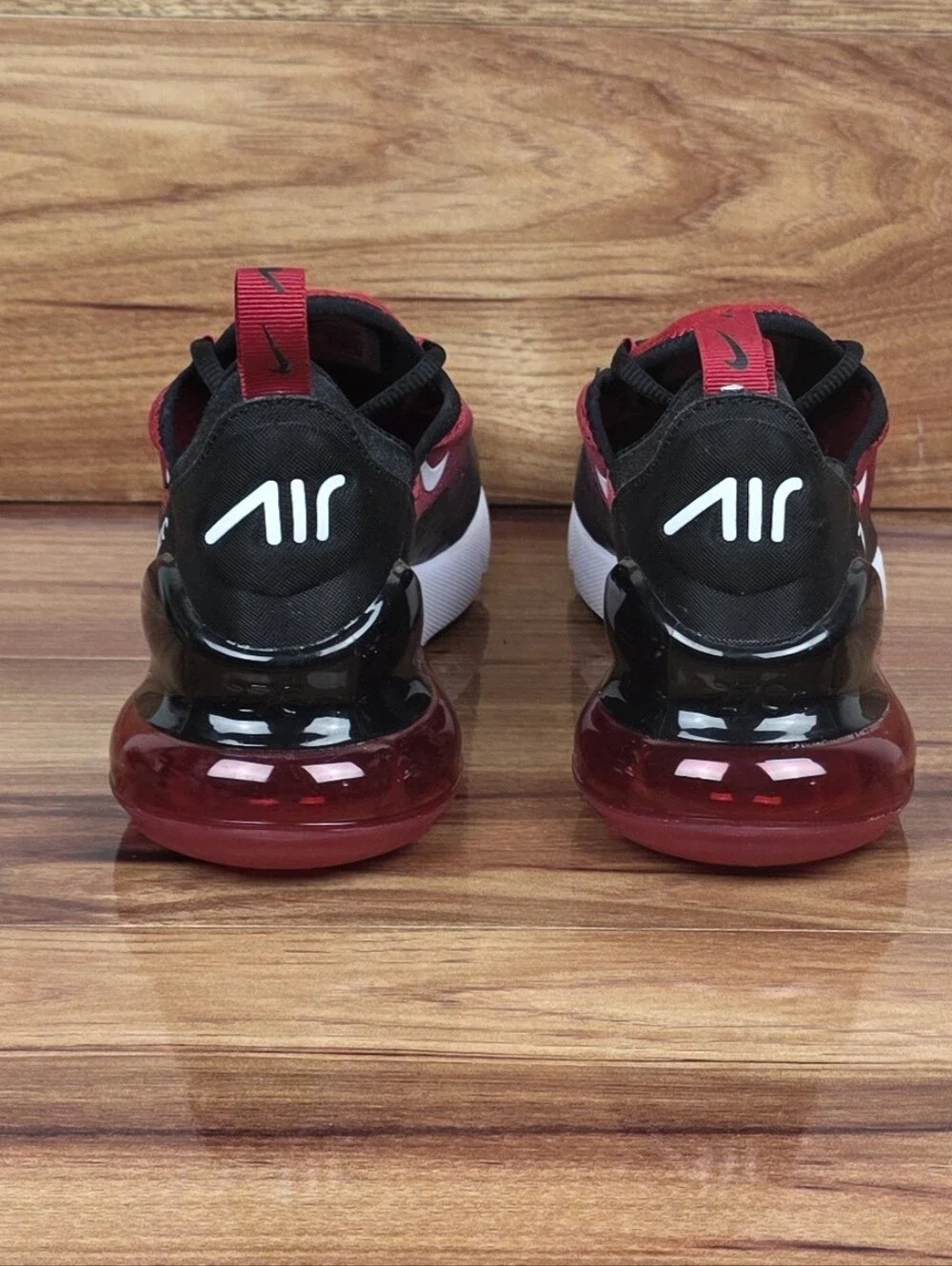 Nike Air Max 270 (GS) Gym Red/Black/White Size 6.5Y/Womens Sz 8 New (943345 603)